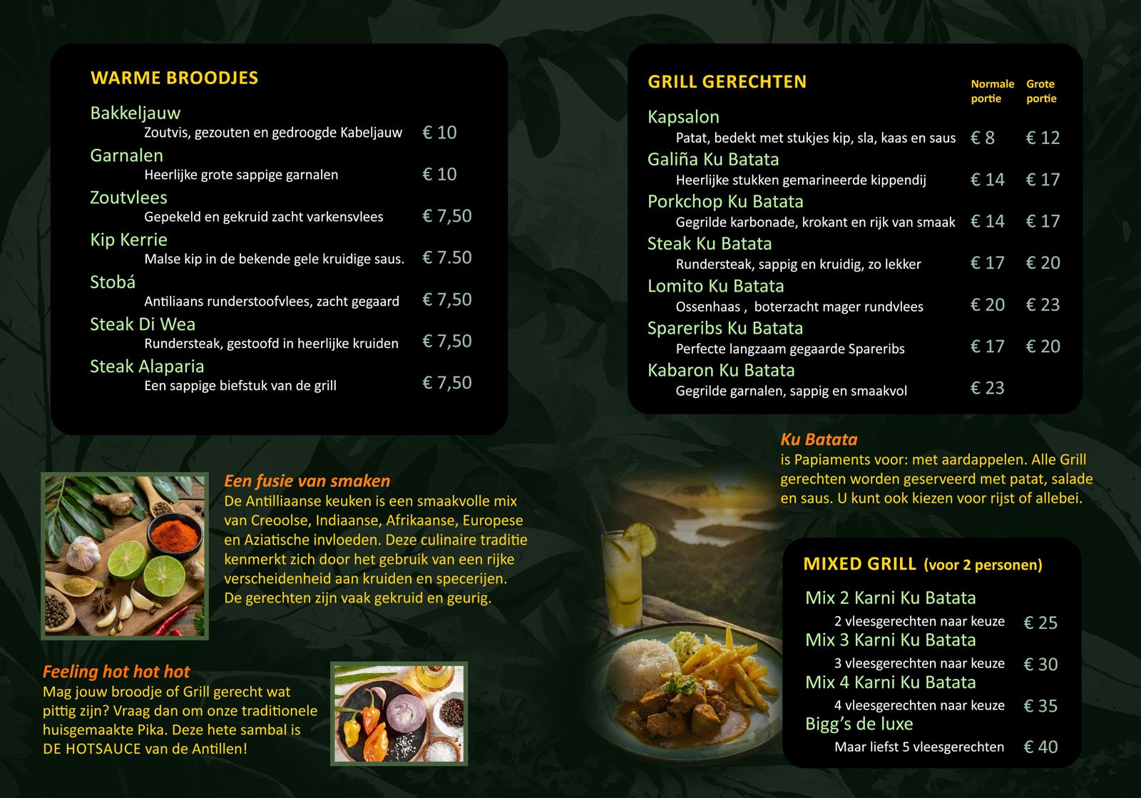 Ons menu